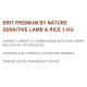 BRIT sensitive lamb rice 3kg