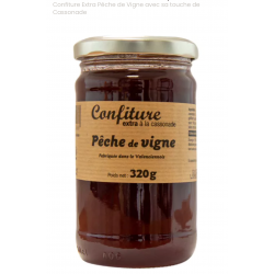 confiture pêche de vigne