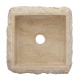 Lavabo Crème 30x30x13 cm Marbre