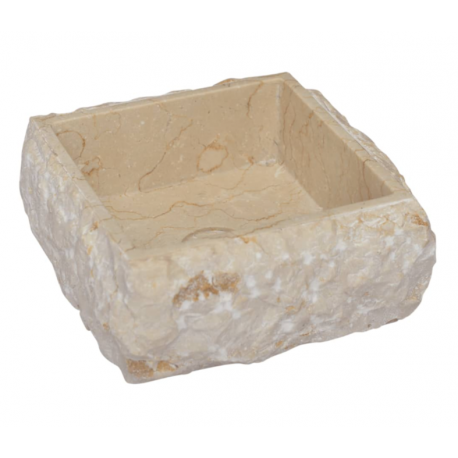 Lavabo Crème 30x30x13 cm Marbre