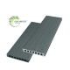 Planche terrasse coexprotect, gris, L.240 x l.14.5 cm x Ep.21 mm