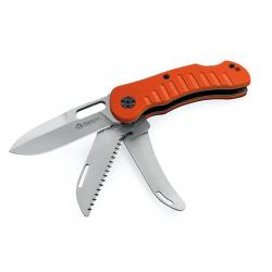 couteau de chasse MASERIN JAGER 3P G10 ORANGE 131.3G10A