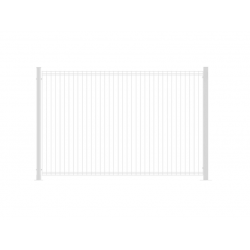 Panneau barrière pour piscine CLOSE&SWIM V2 acier blanc, H.130.6 x L.200.6cm