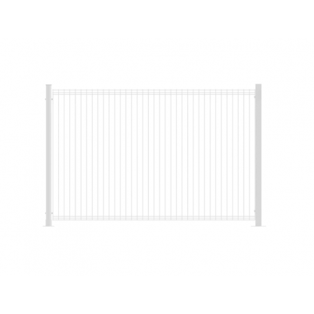 Panneau barrière pour piscine CLOSE&SWIM V2 acier blanc, H.130.6 x L.200.6cm