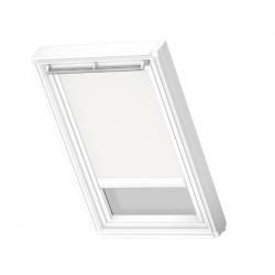 Store fenêtre de toit VELUX occultant électrique blanc DML M04, cadre Blanc