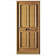 Porte d'entrée Bois chêne Azenor Premium H.215 x l.90 cm pleine , pous. gauche