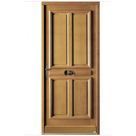 Porte d'entrée Bois chêne Azenor Premium H.215 x l.90 cm pleine , pous. gauche