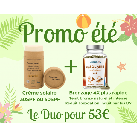 Promo d'été (Crème solaire + Le solaire)