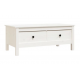 Table basse Blanc 100x50x40 cm Bois massif de pin