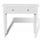 Table de console et coiffeuse avec 2 tiroirs Blanc