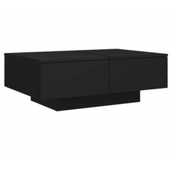 Table basse Noir 90x60x31 cm Bois d’ingénierie