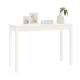 Table console Blanc 110x40x75 cm Bois massif de pin