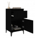 Tables de chevet 2 pcs noir 40x35x70 cm