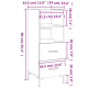 Buffet Blanc brillant 34,5x34x90 cm Bois d'ingénierie