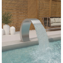 Fontaine de piscine avec LED 22x60x70 cm Acier inoxydable 304