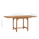 Table extensible de jardin (110-160)x80x75 cm Teck solide