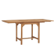 Table extensible de jardin (110-160)x80x75 cm Teck solide