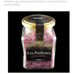 Les paillettes gourmandes à la violette