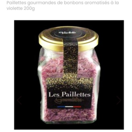 Les paillettes gourmandes à la violette