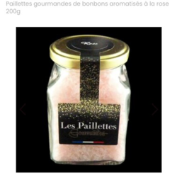 Les paillettes gourmandes à la rose