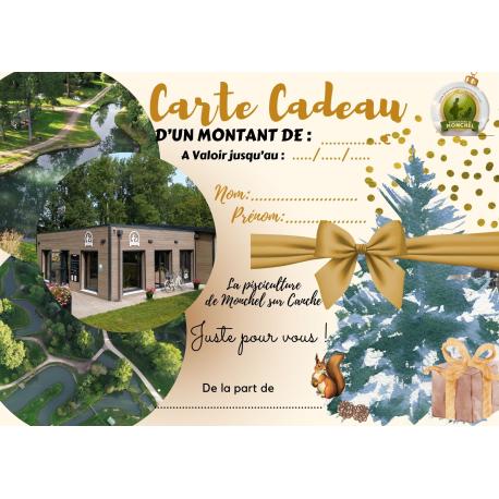 Carte Cadeau Pisciculture Domaine des 2 Moulins