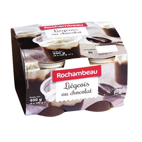 Liegeois 4x100g choco roch