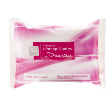 Lingettes démaquillante doux