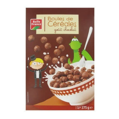 Boules de céreales chocolat 375g