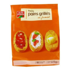 Petits pains grillés froment 225g