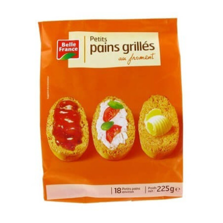 Petits pains grillés froment 225g