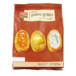 Petits pains grillés ble complet