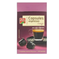 Café capsule espresso longo x10 52g