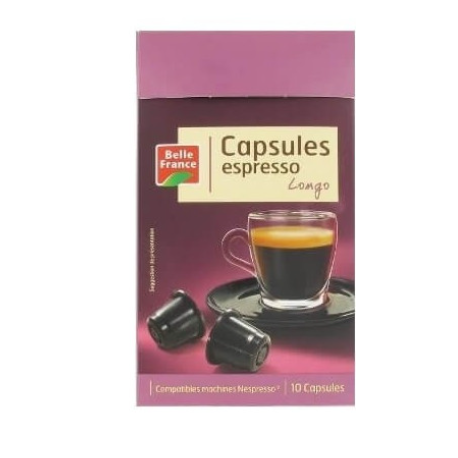 Café capsule espresso longo x10 52g