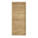 Bloc-porte fin de chantier Séville chêne nervuré H.204 x l.83 cm, poussant droit