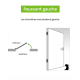 Bloc-porte acoustique postformé H.204 x l.73 cm, poussant gauche