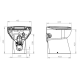 WC à poser avec broyeur intégré mécanisme silencieux Sanicompact 43 eco + SFA