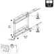 Rangement coulissant pour meuble l.15 cm