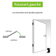 Bloc-porte fin de chantier Séville H.204 x l.73 cm, poussant gauche