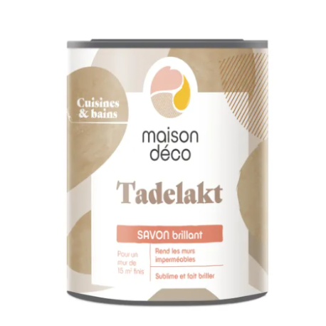 Enduit décoratif Tadelakt savon brillant MAISON DECO, incolore, 1 l