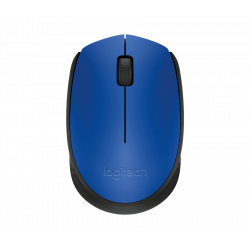 Souris optique Logitech M171 bleu, noir