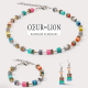 Collier GeoCUBE® Candy multicolour spring